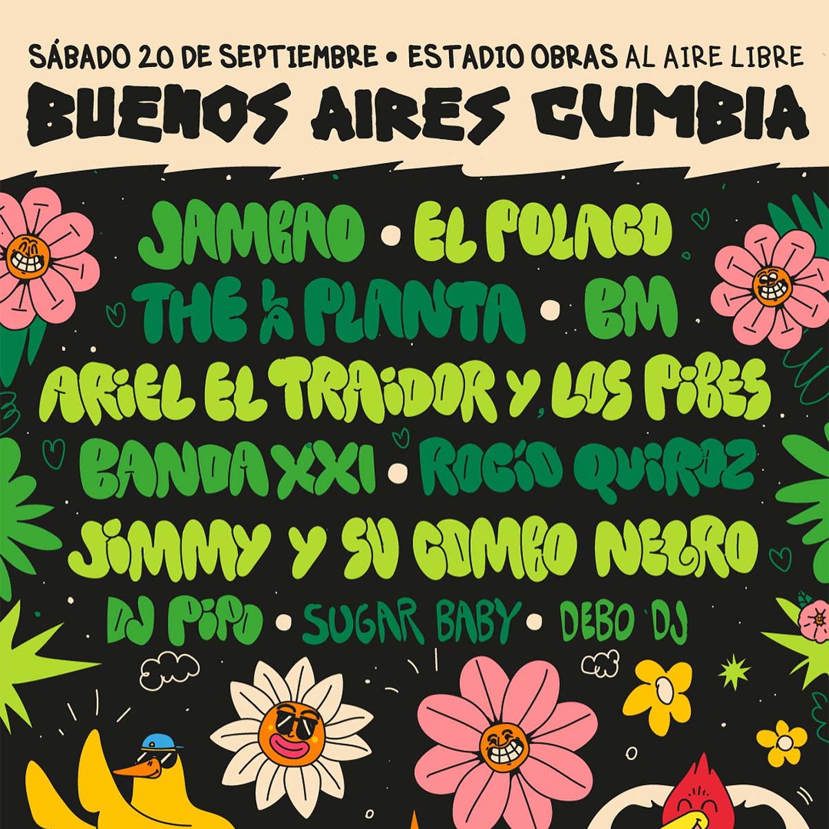 Grilla Buenos Aires Cumbia 2025
