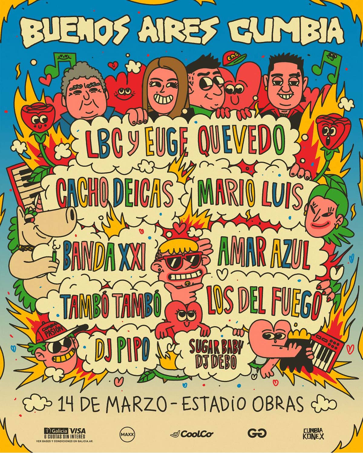 Grilla Buenos Aires Cumbia 2026